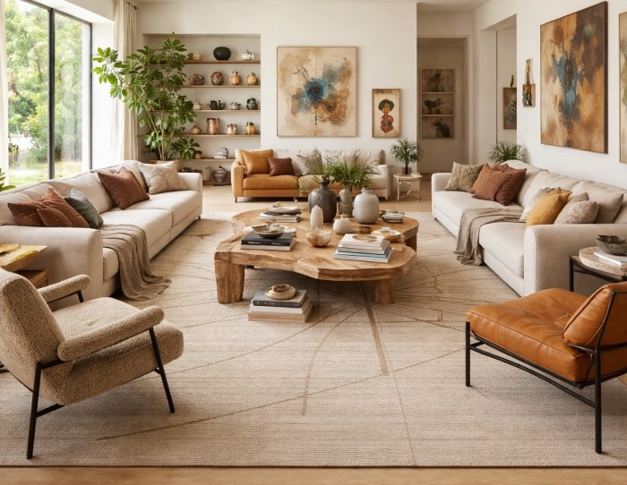 wool and viscose rugs